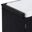 Banc de rangement pour chaussures de 42,5 po de largeur avec banc de rangement à coussins avec 2 tiroirs et 2 armoires-1403460817