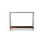 Console contemporaine avec plateau en marbre massif et structure en fer