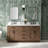 Thornaby 66'' Solid Wood Double Bathroom Vanity with 1.5'' White Quartz Top, Oval Sinks-122438984-119156900