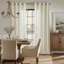 Linen Blend Semi Sheer Curtain Panel Pair-218413908