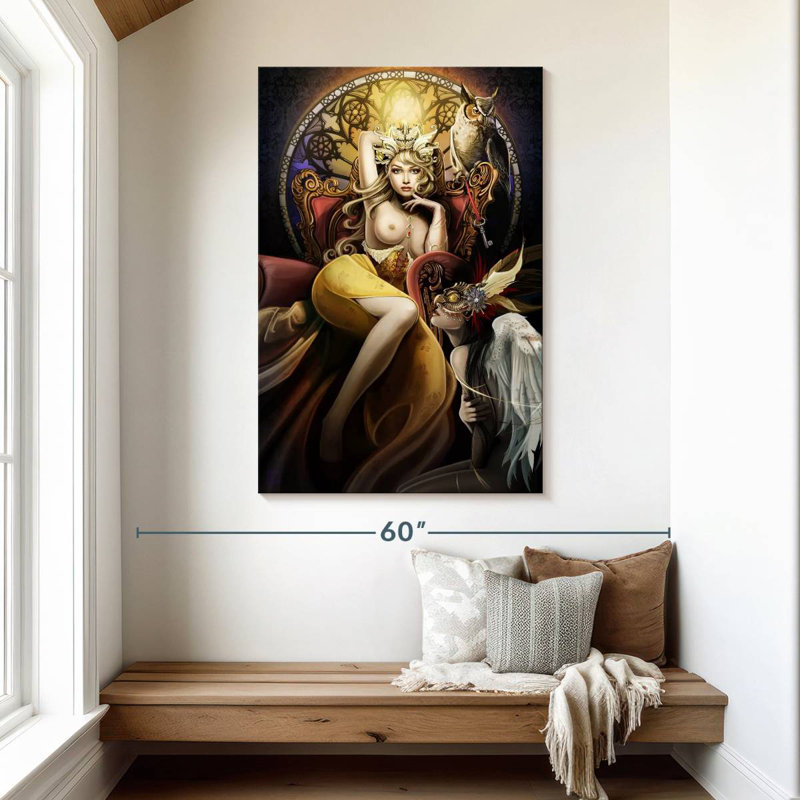 Fettered Queen Topless, 48" H x 32" W