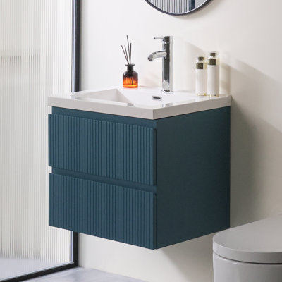 Vanity Cabinet With Sink And Double Drawers