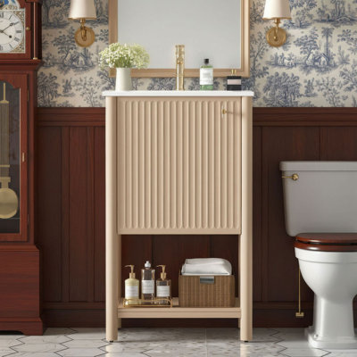20" Single Bathroom Vanity with Ceramic Sink Top