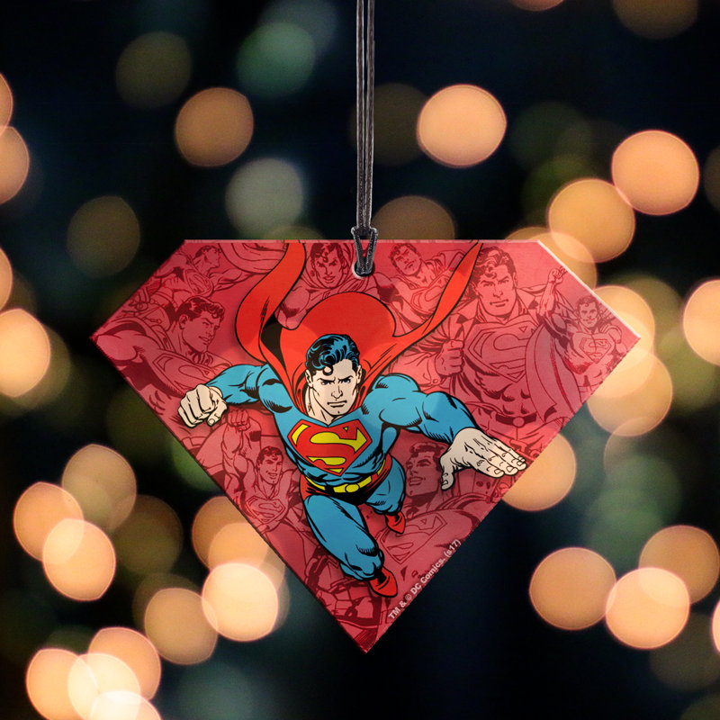 DC Comics Hanging Superman Logo Shaped Print