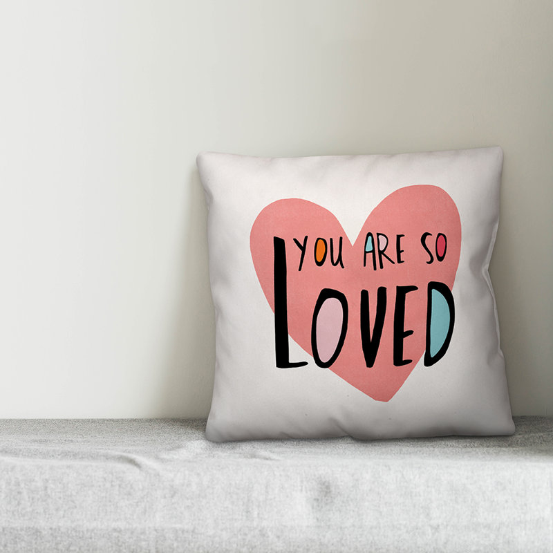 Coussin You Are So Loved, Rose