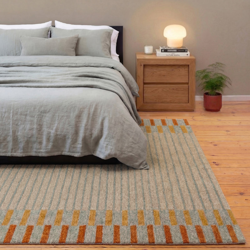 Joist Hand-tufted Wool Rug, Runner 3' x 9'