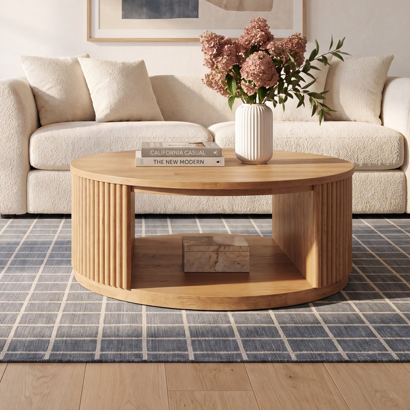 Fitzroy - Modern Natural Acacia Coffee Table