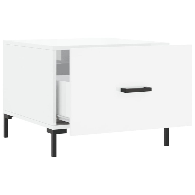 Avaiyah Four Leg Coffee Table with Storage, High Gloss White