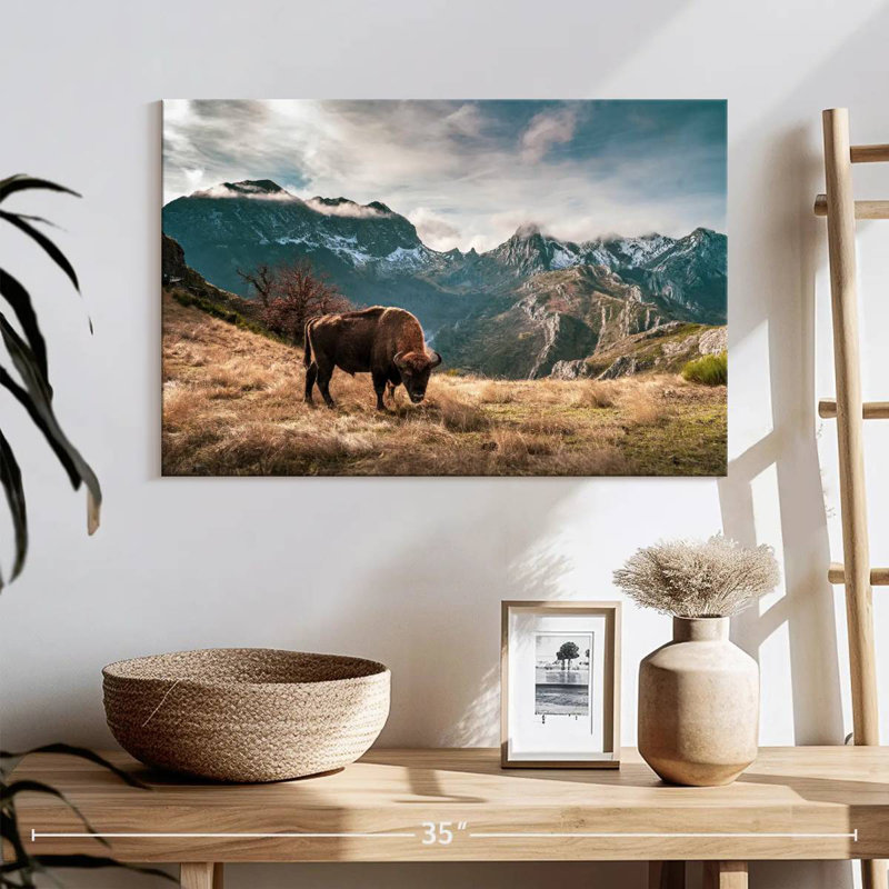 Bison Mountain Landscape, 16" H x 24" W