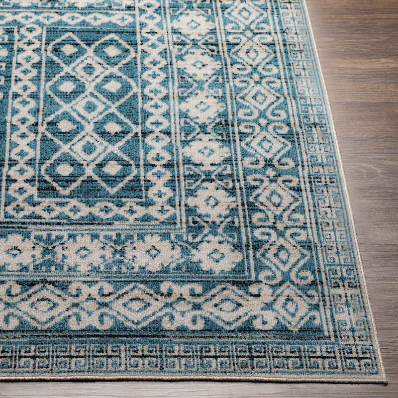 Dickison Geometric Indoor Rug, Round 6'7"