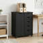 Solid Wood Rectangle Accent Cabinet-1594368527