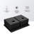 33"X22" Gunmetal Black 16 Gauge Double Bowl Drop In Sink With 10" Deep Basins, 50/50 Design For Improved Kitchen Workflow, Hand - Crafted Rear 3.5 Drain, X Grooves Easy Water Disposal, 3Mm Sound