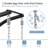 MICLEED 2 Person Swing Chair With Stand Hanging Chair With Cushion-938799445