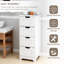 Armoire de rangement autoportante 4 tiroirs blanc