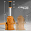 HOMCOM 12 Tonne Hydraulic Bottle Jack with 19-37 cm Lifting Range Orange