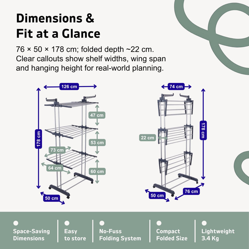 76cm Clothing Rack