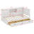 L-Shaped Bed Frame With Drawer And Bookcase, Corner Bed Wooden Captain Bed With Led Downlight And USB Port-1286707587