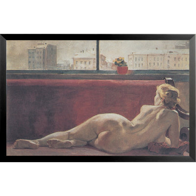 Reproduction d’art encadrée, "A Model" par Alexander Deineka