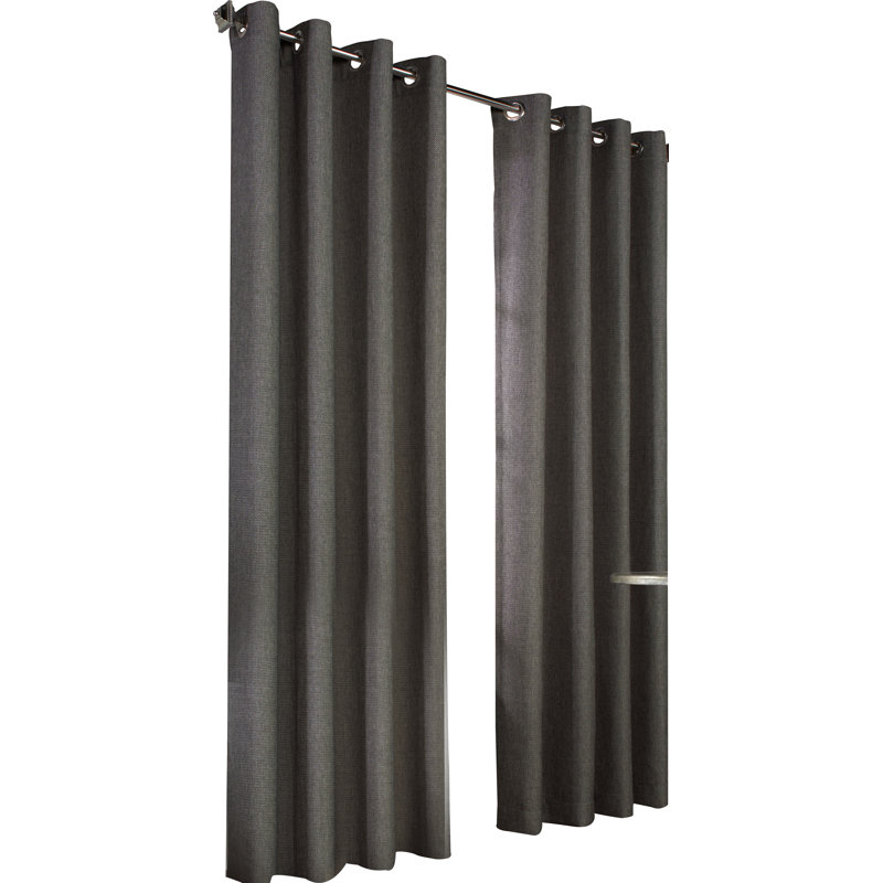 Room Darkening Curtain Single Panel, Black, 54" W x 84" L