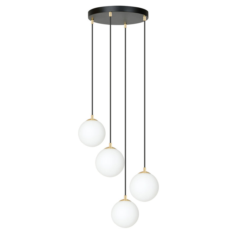 Pawel 4 - Light Cluster Pendant, Black