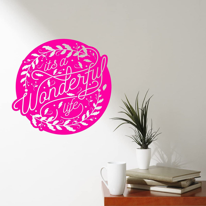 Adhésif décoratif, Rose vif, H 13 po x l 14 po