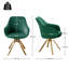 Velvet Swivel Accent Chair-1825405946