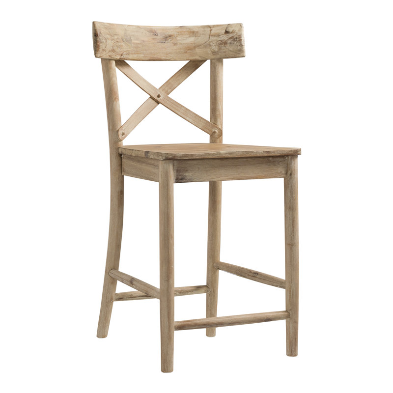 Eugley Solid Wood Bar & Counter Stool, Counter Stool (24" Seat Height)