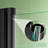 32-33.5 In.W X 75 In.H Semi-Frameless Small Pivot Shower Door With 6Mm Tempered Glass, No-Top-Rail Design