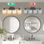 Luminaire de salle de bain 4 lumières résistant à l'humidité avec abat-jour en verre givré-467500867-467500890