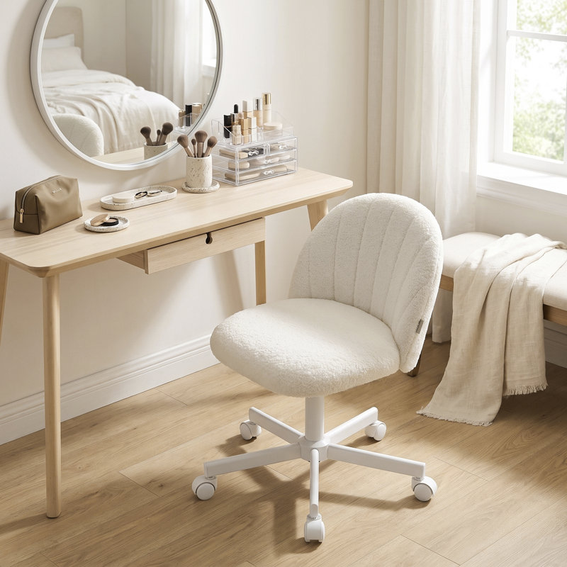 Chaise de travail à hauteur réglable Roxie, White
