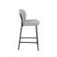 Ensemble de 2 chaises tabouret de comptoir Bly, similicuir ivoire, base en fer-118445178