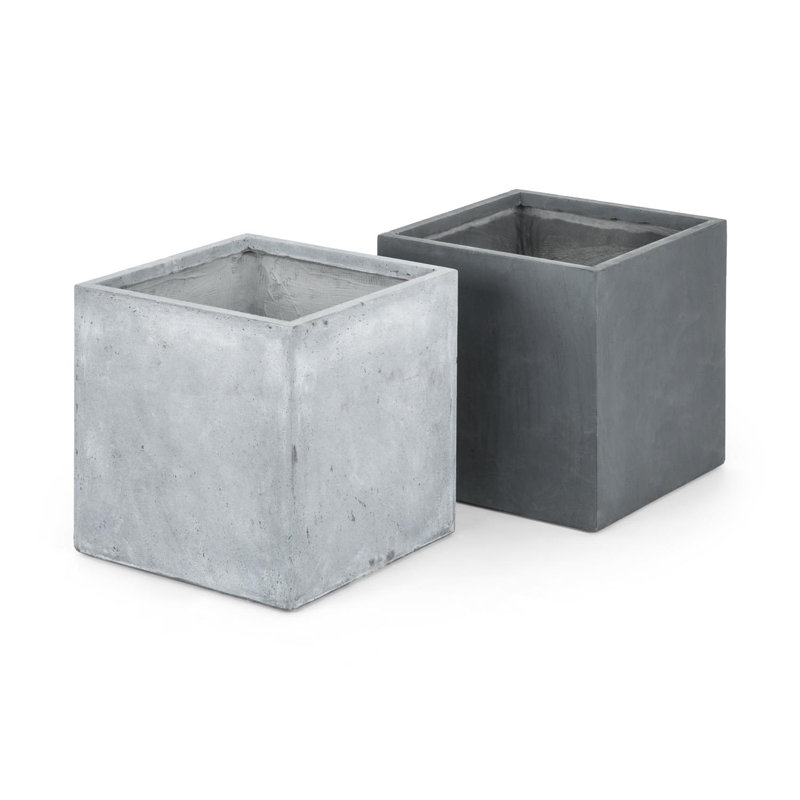 Blumfeldt Planter Box, 38cm H x 79.5cm W x 38cm D, Grey
