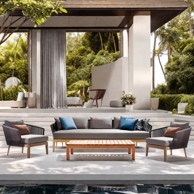 Rether PE rattan sofa set