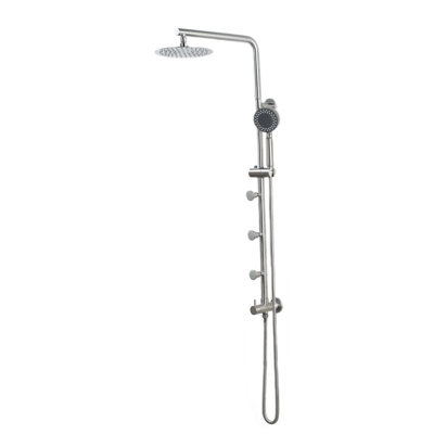 Blue Ocean 42 Inch Stainless Steel Retro-Fit Rain Shower System with Shower Head and Body Nozzle