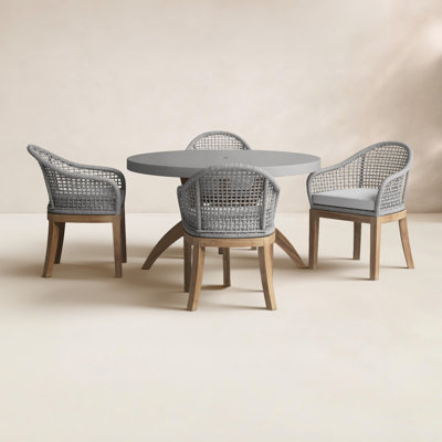 Akiva 52" Sunbrella® Patio Dining Set