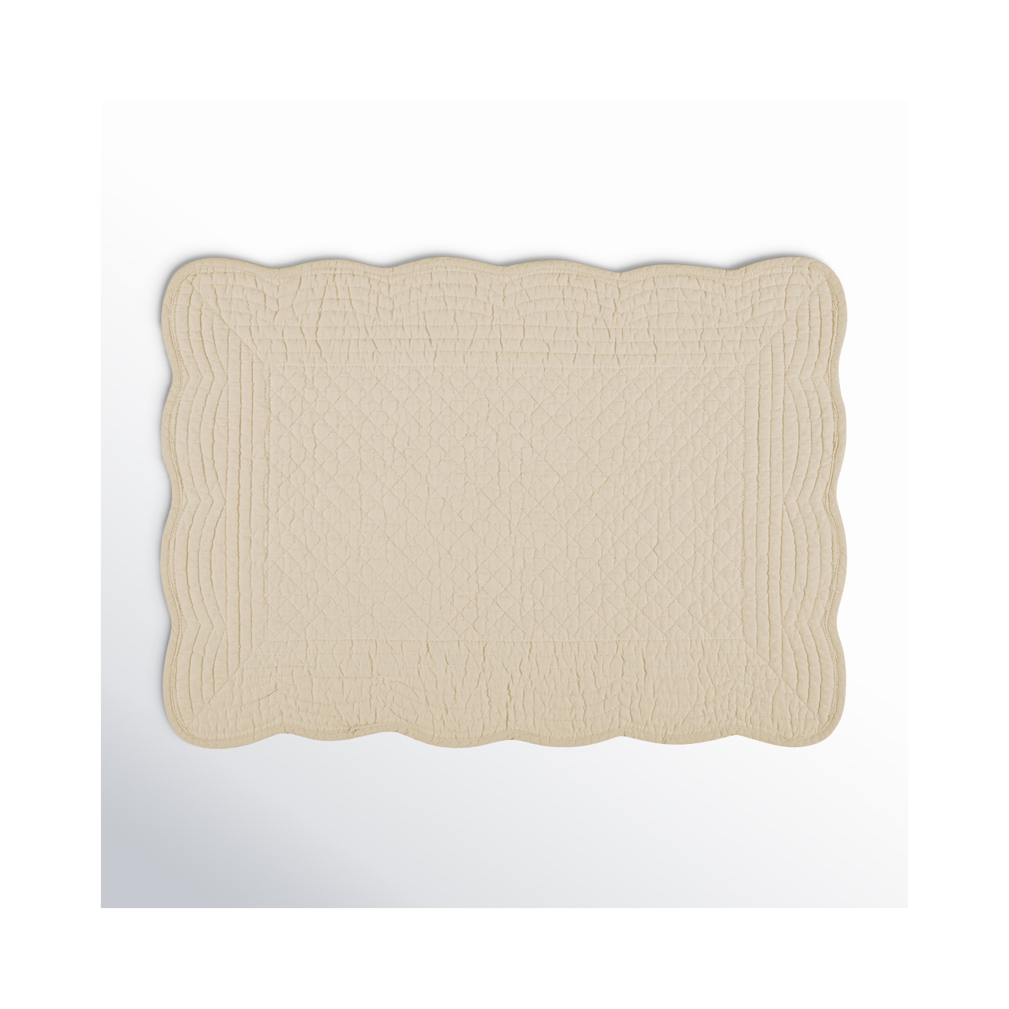 Grover Cotton Rectangle Placemat, Flax