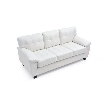 Benton 78'' Faux Leather Sofa