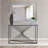 Ejder Wood Flat Wall Mirror