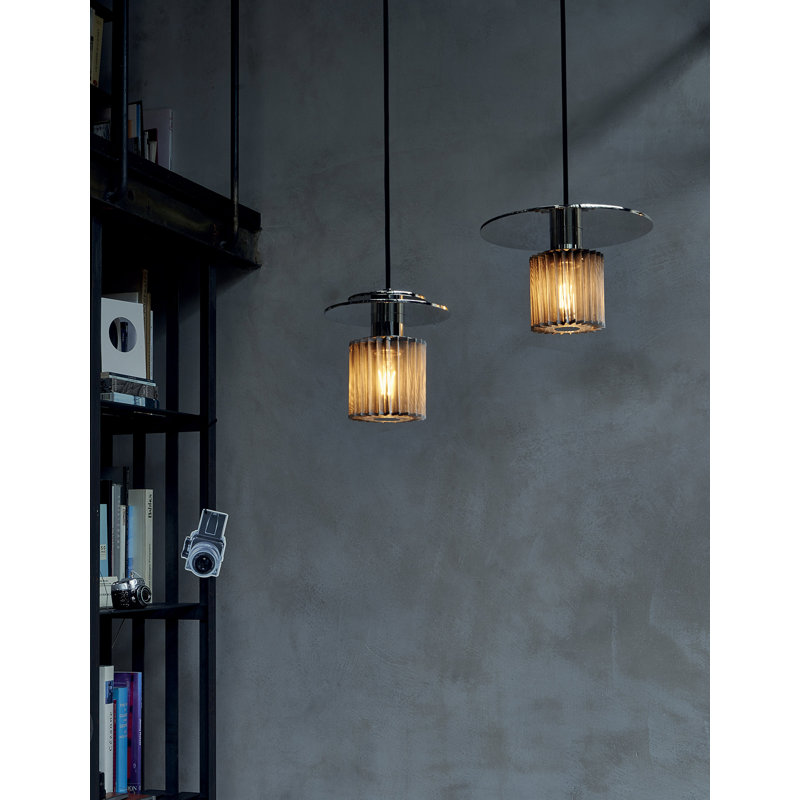 1 - Light Pendant, Silver, Silver, 7.5984" H x 14.9606" W x 14.9606" D
