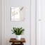 Key storage box, Opens to the right, 30x30x5, White, Beige and gray veins on a white background, 