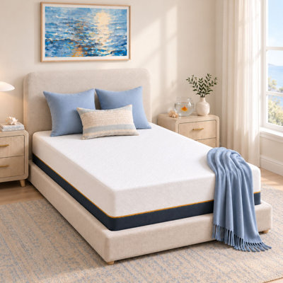 8" Medium Firm Gel Memory Foam Mattress with Back Support,Pressure Relief & Breathable Washable Cover,CertiPUR-US Certified