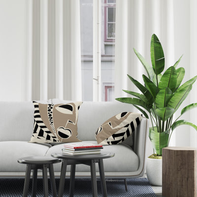 Jeté carré intérieur / extérieur en polyester Ikom