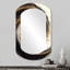 Miroir mural noir et doré-107247440
