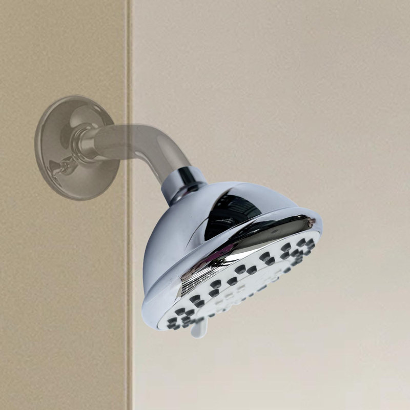 3 jets avec 1,75 gallons par minute 3,94 po Pomme de douche murale fixe à haute pression en chrome