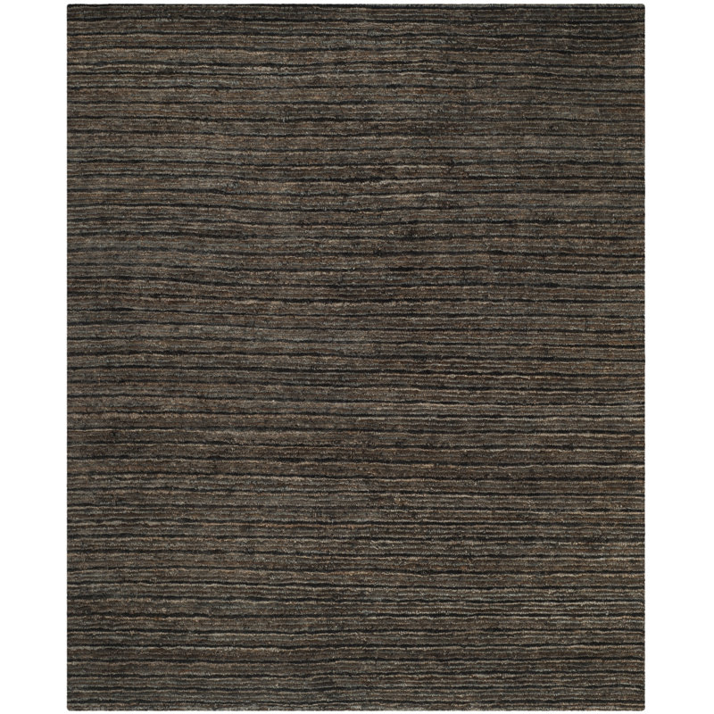 Organica Organic Hand Knotted Jute Solid Color Rug, Rectangle 8' x 10'