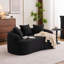 Causeuse incurvée incurvée moderne, tissu chenille, 2 places, sans assemblage, parfaite pour les petits espaces et les appartements