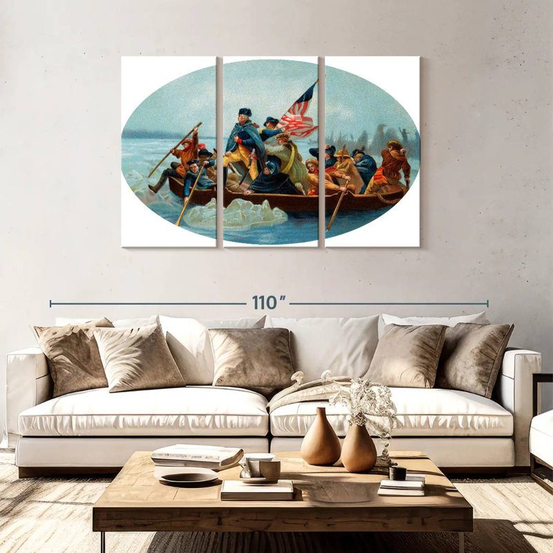 Lelar Washington Delaware, 48" H x 74" W