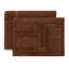Ensemble de serviettes 8 pièces Willow - 100% coton peigné, qualité supérieure 630 g / m², chocolat, ultra-doux et très absorbant (ensemble de 2 serviettes de bain, 2 essuie-mains, 4 serviettes)-2017717012-2017717013