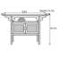 Nouvelle table d'entrée en bois massif de style chinois-967634988