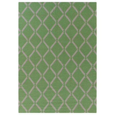 Wool Geometric Indoor Rug